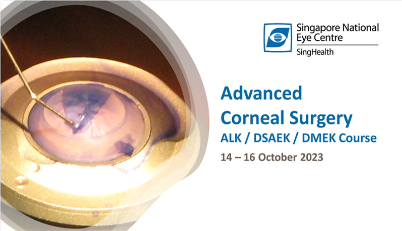 Advanced Corneal Surgery ALK/ DSAEK/ DMEK Course 2023