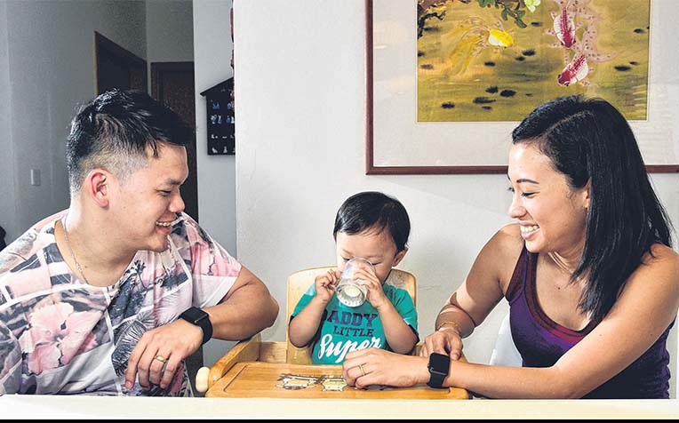 breastfed her son Kester until he was 15 months old before giving him fresh milk.