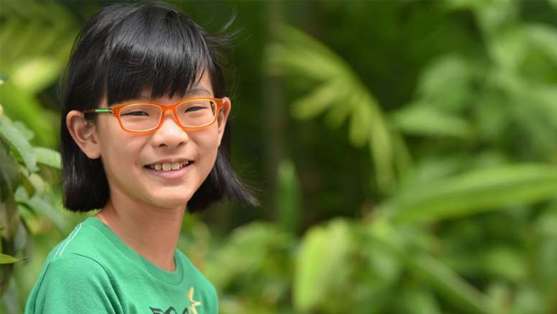  ​Chia Shernin, 10, who participated in the Atom 2 study, said the eye drops have prevented her eyesight from worsening.