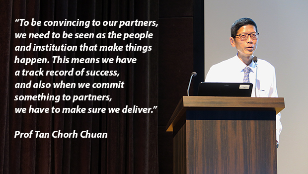  ​Setting clear institutional priorities, tuning in to potential donors’ point of view and knowing potential pitfalls are key to driving support, shares Prof Tan Chorh Chuan.