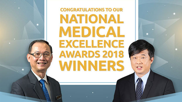  ​Assoc Prof Lim Boon Leng and Assoc Prof Toh Han Chong were awarded at the National Medical Excellence Awards 2018. 