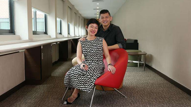  ​​Ms Sheralyn Tay, who received a kidney from her younger brother Alphonsus 11 years ago to the day, says she is now enjoying life without dialysis.   ST PHOTO SEAH KWANG PENG
