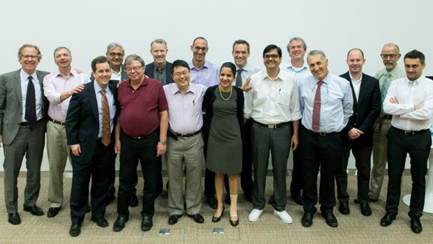  ​Photo  Working in concert for the future of medicine are researchers from Duke-NUS, SingHealth, A*Star, the National University of Singapore, the National University Health System, and the NTU Lee Kong Chian School of Medicine. Professor Thomas Coffman is in the photo (extreme left).